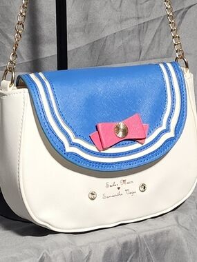 Sailor Moon X Samantha Vega Blue & White Crossbody Bag Purse